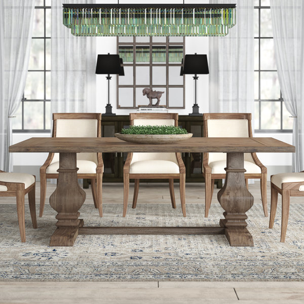 Greyleigh™ Tekamah Pine Solid Wood Dining Table & Reviews - Wayfair Canada